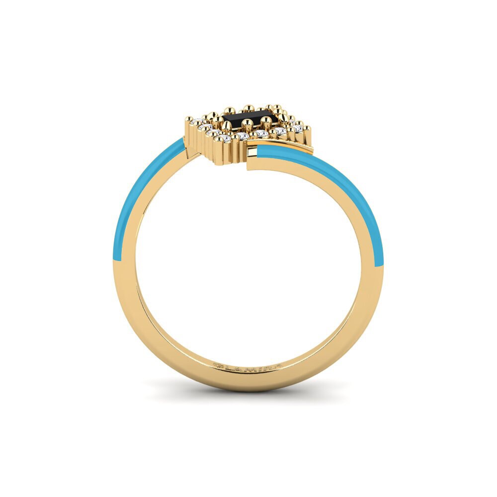 Zafiro negro Anillo meñique Arcade