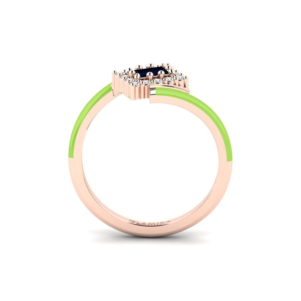 Rotgold 375 Pinker Ring Arcade