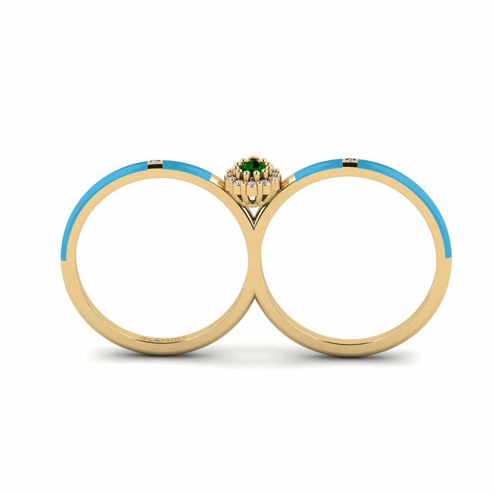 Zircone Vert Bague Bowers