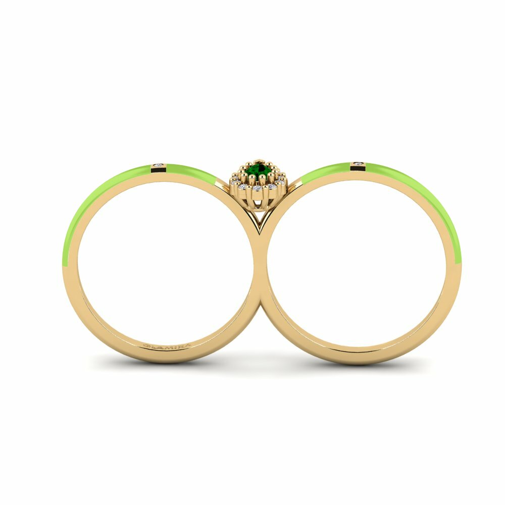 Zircone Vert Bague Bowers