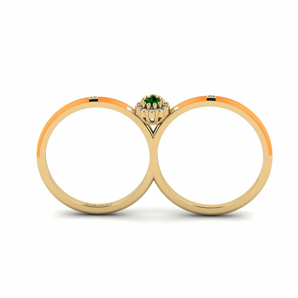 Zircone Vert Bague Bowers