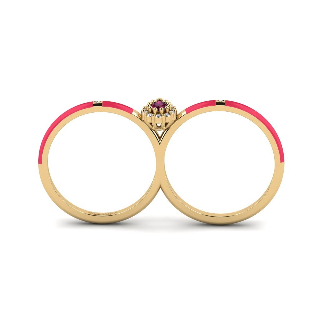 Rhodolit-Granat Ring Bowers