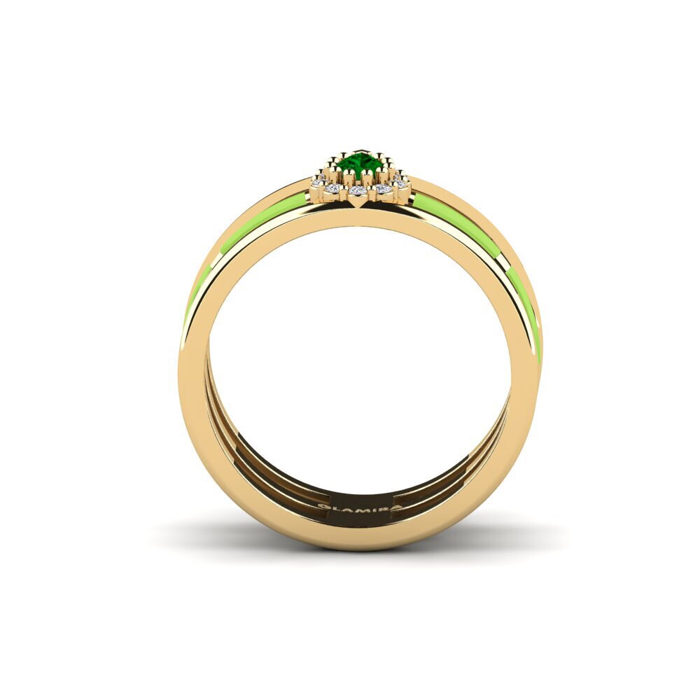 Zircone Vert Bague Craic