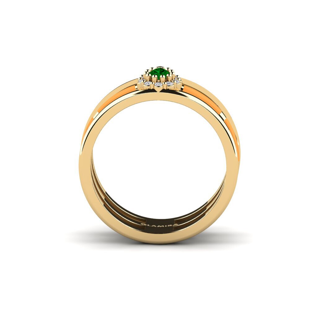 Zircone Vert Bague Craic
