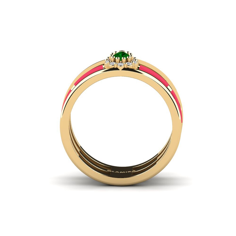Zircone Vert Bague Craic