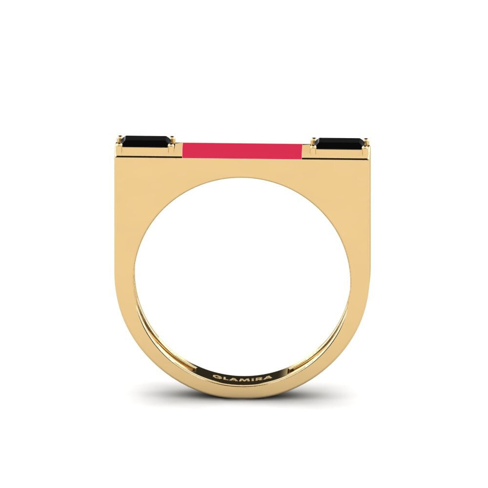 Zafiro negro Anillo Cretan