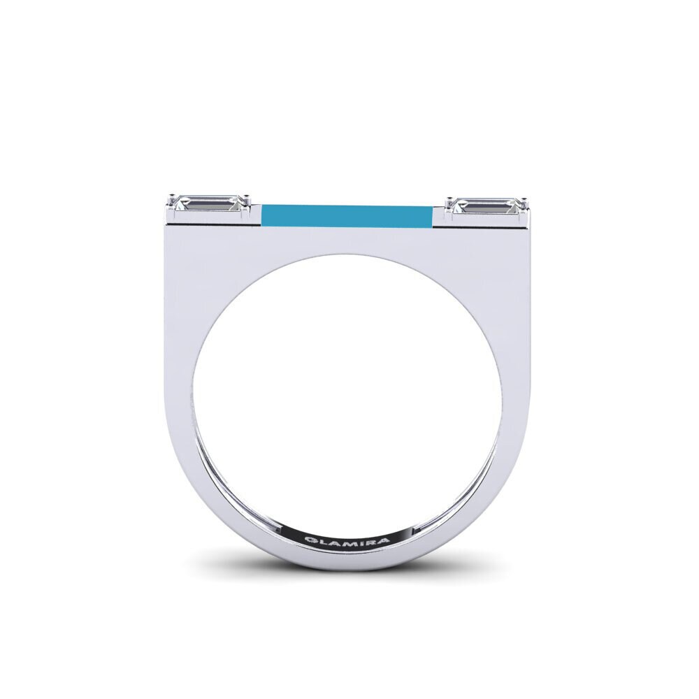 Or Blanc 14k Bague Cretan