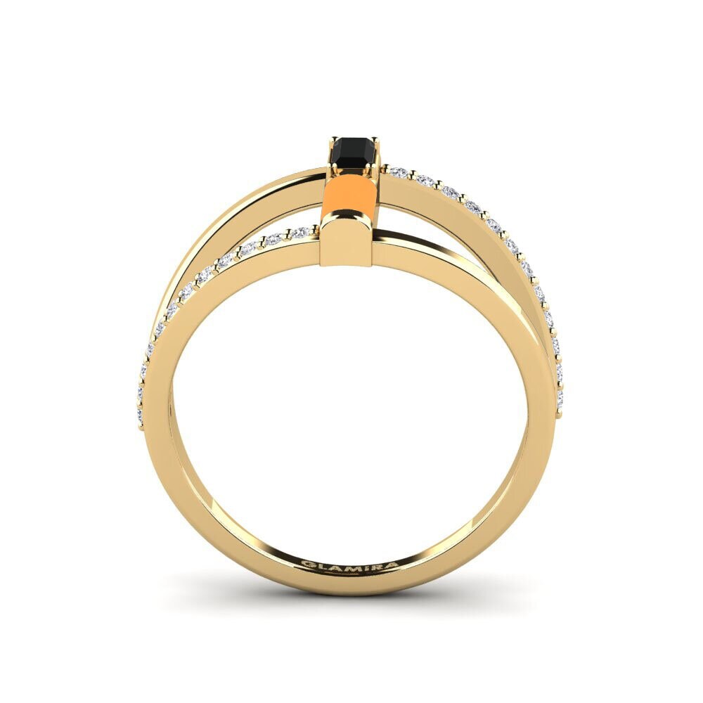 Zafiro negro Anillo Cyclades