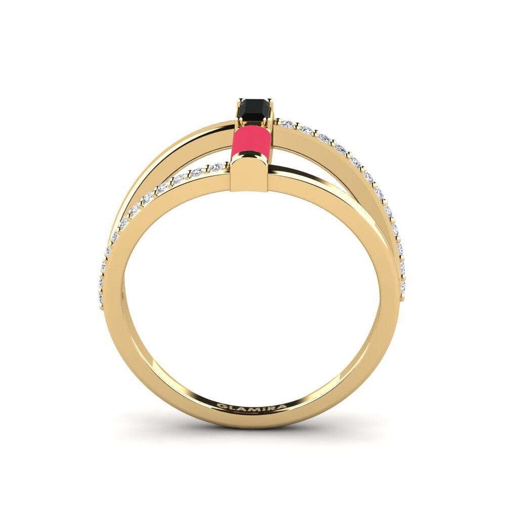 Schwarzer Diamant Ring Cyclades