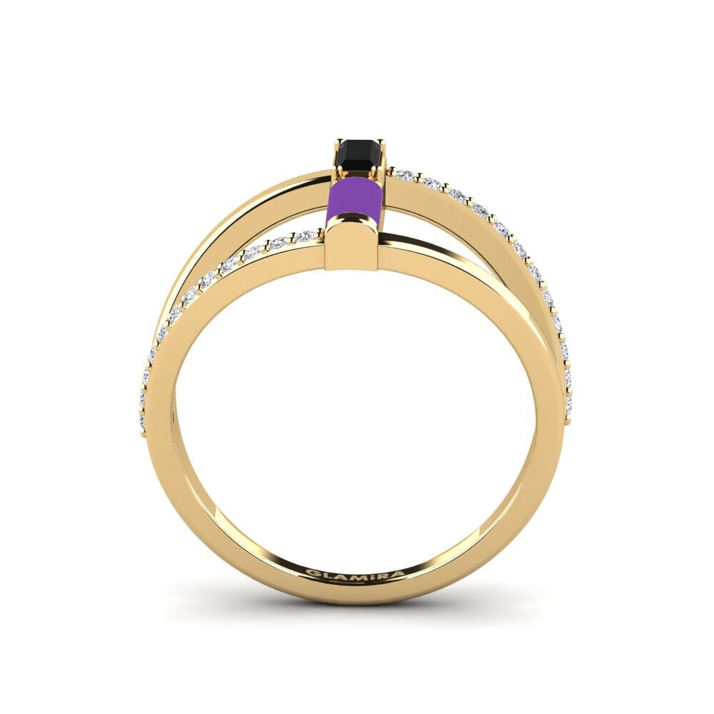 Schwarzer Diamant Ring Cyclades