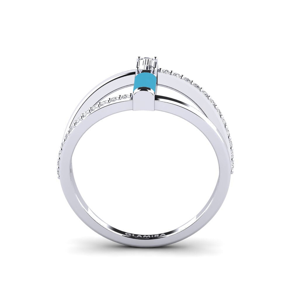 Or Blanc 14k Bague Cyclades