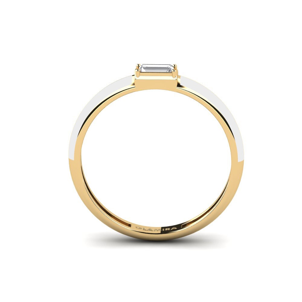Weißer Saphir Ring Dodecanese