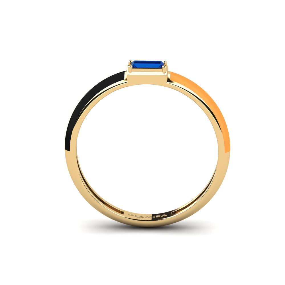 Dunkelblauer Zirkonia Ring Dodecanese