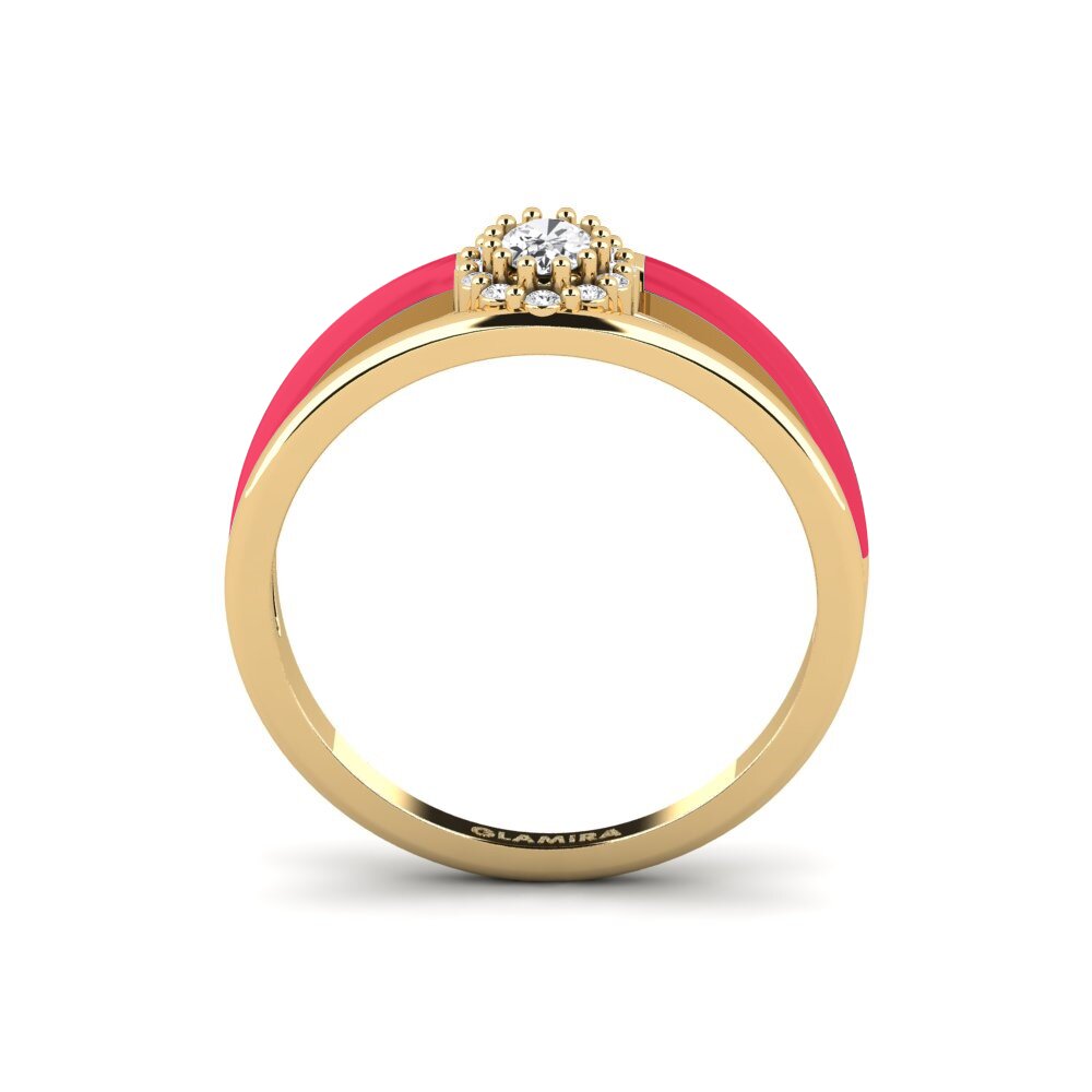 Weißer Saphir Ring Gaman