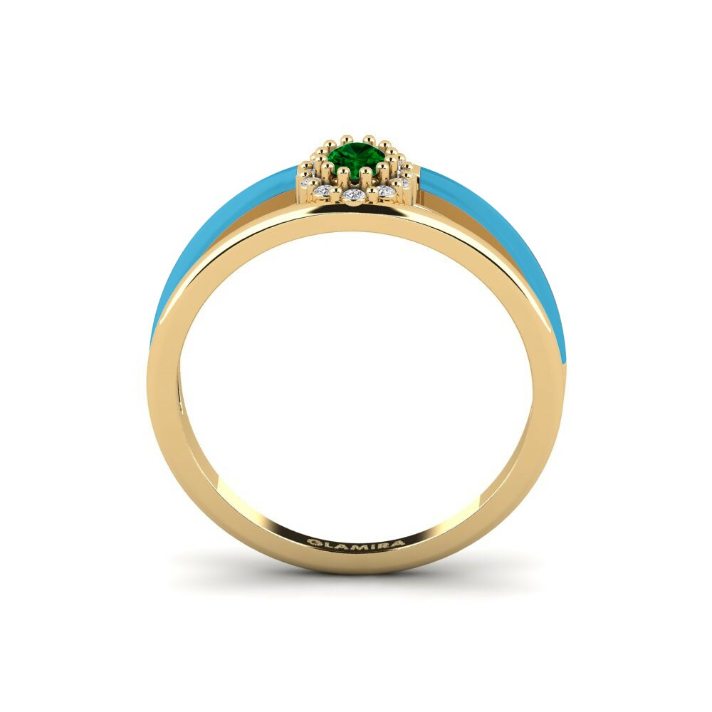 Zircone Vert Bague Gaman