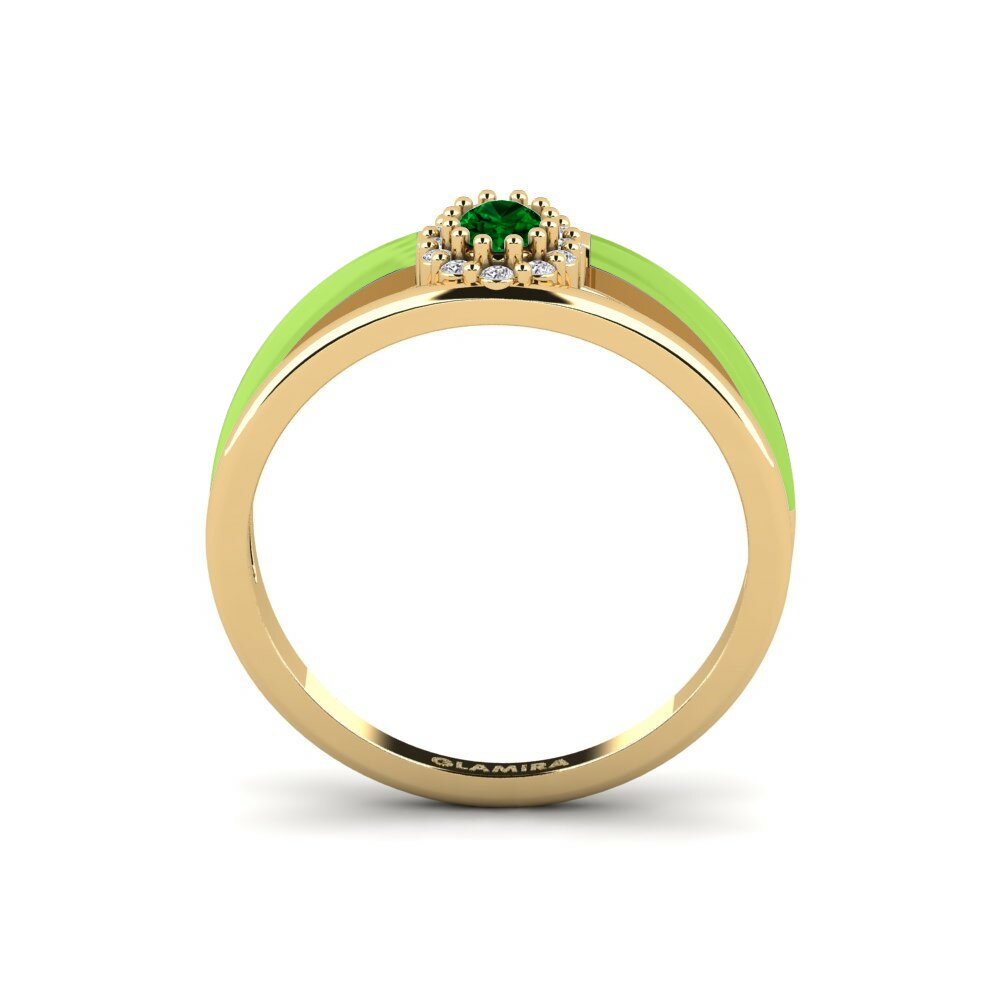 Zircone Vert Bague Gaman