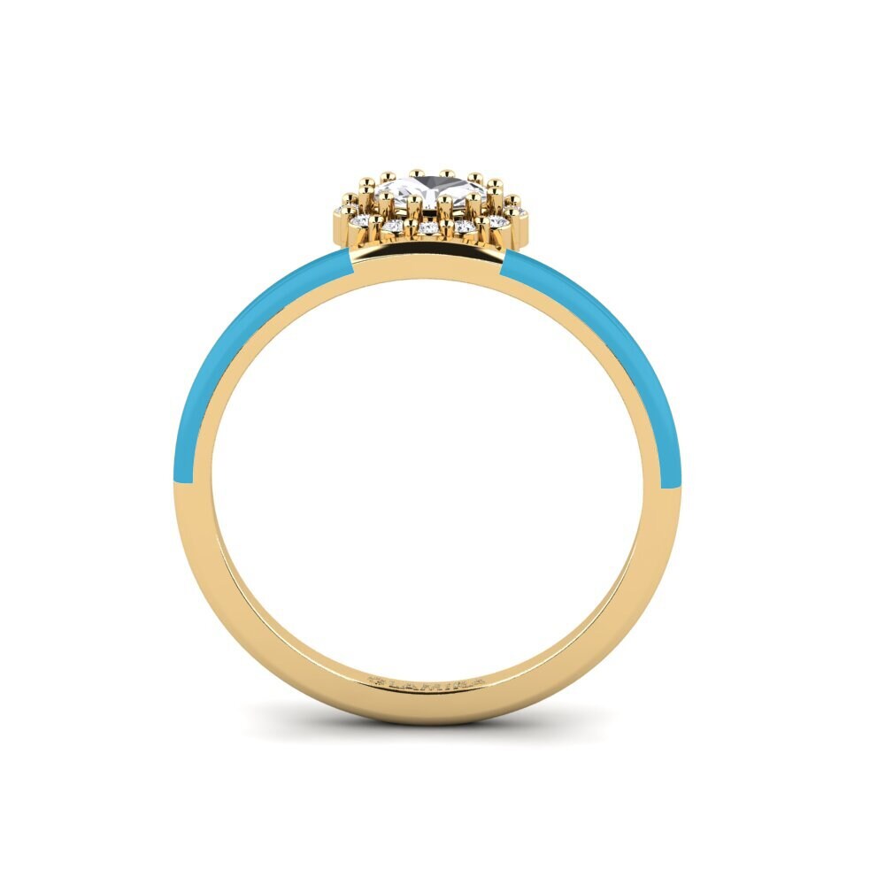 Weißer Saphir Ring Hebron