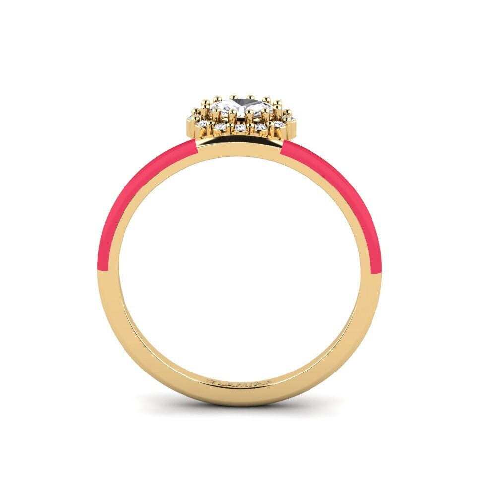Weißer Saphir Ring Hebron