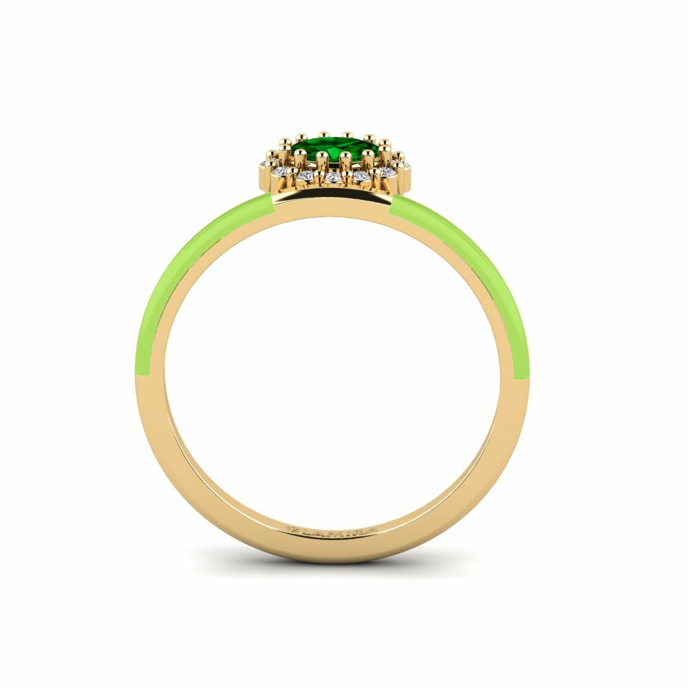 Zircone Vert Bague Hebron