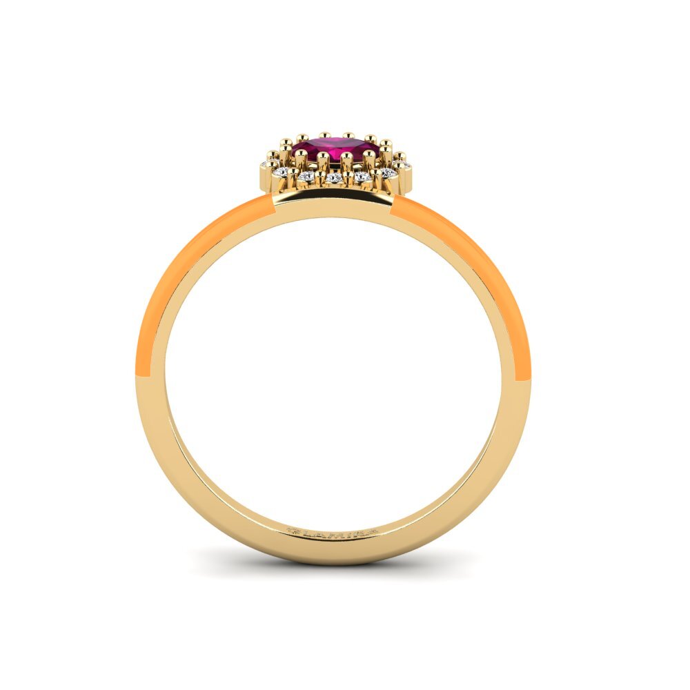 Rhodolit-Granat Ring Hebron