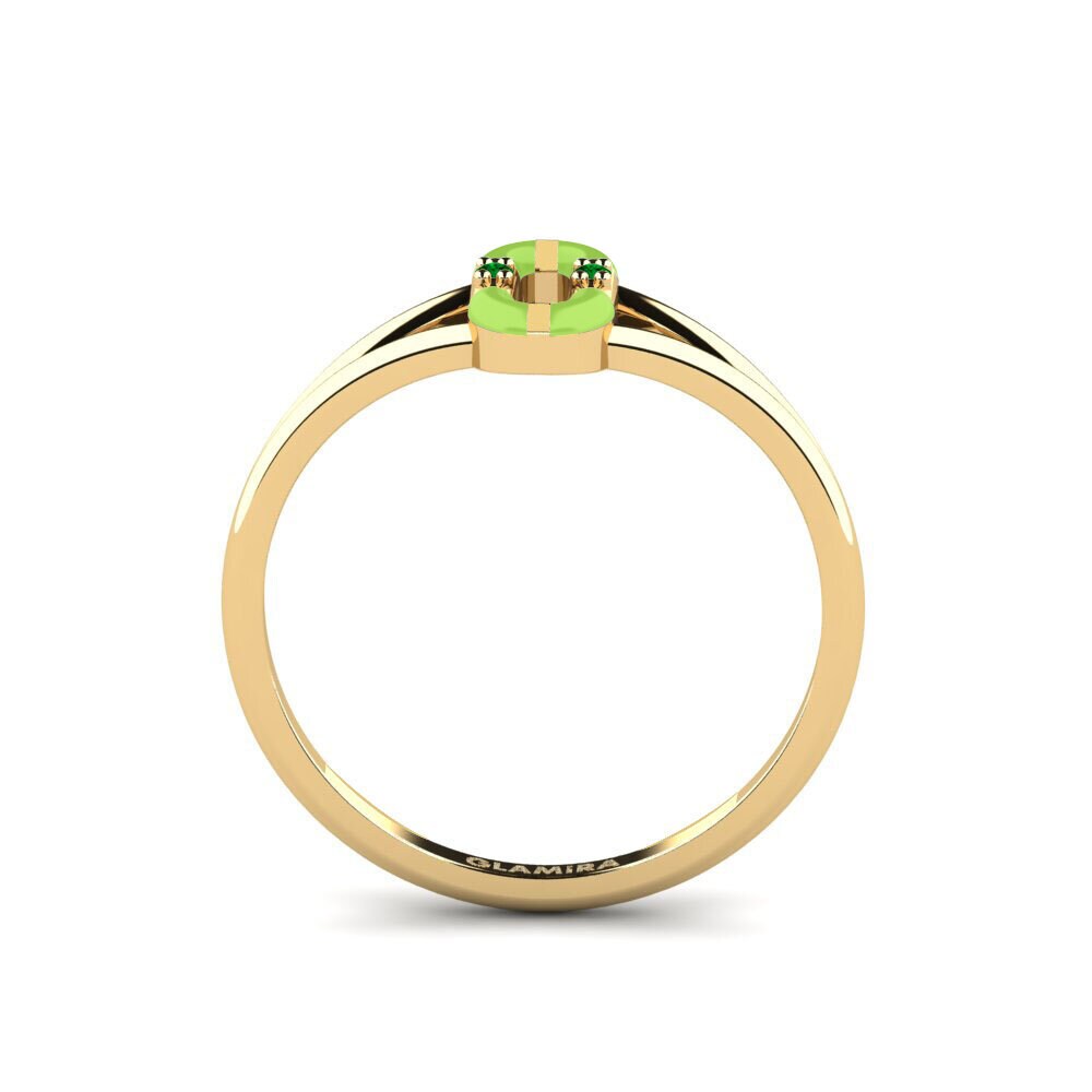 Grüner Zirkonia Ring Kerkira