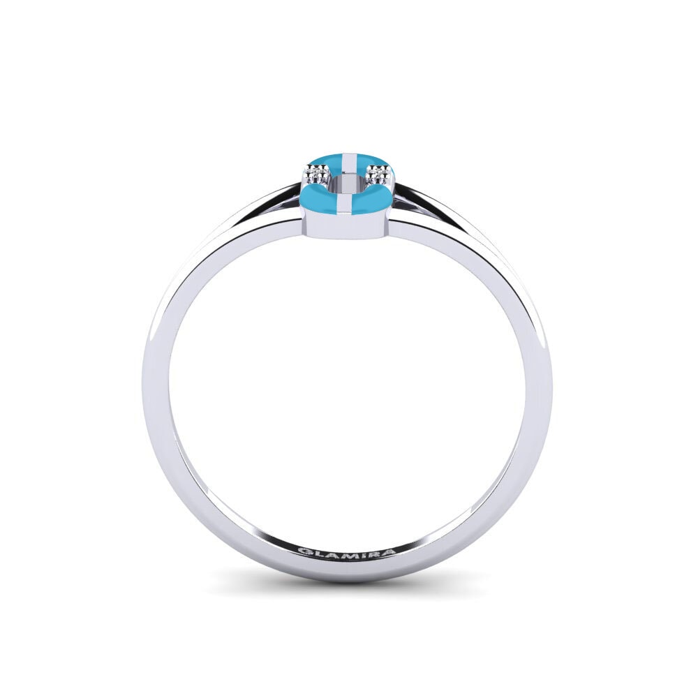 Or Blanc 14k Bague Kerkira