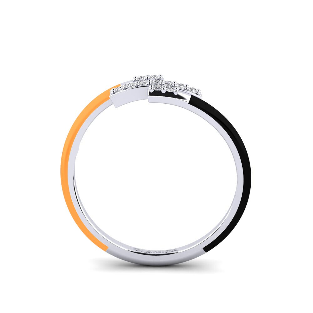 Weiß-Silber Ring Thetissa
