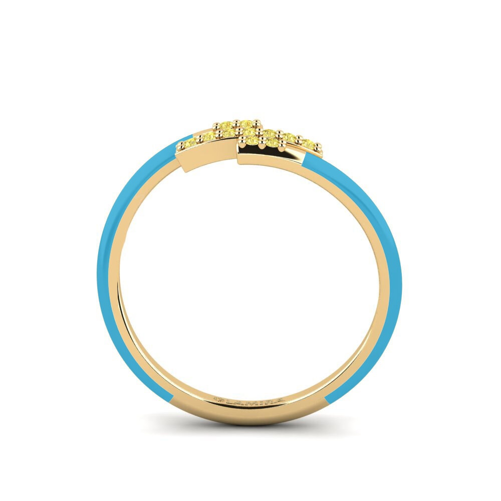 Gelber Saphir Ring Thetissa