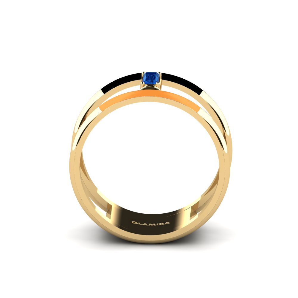 Dunkelblauer Zirkonia Ring Kriti