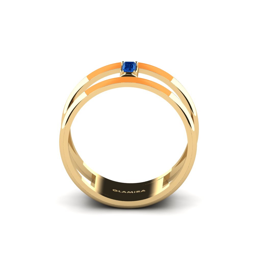 Dunkelblauer Zirkonia Ring Kriti