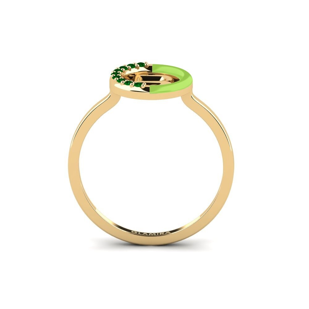 Grüner Zirkonia Ring Lemnos - B