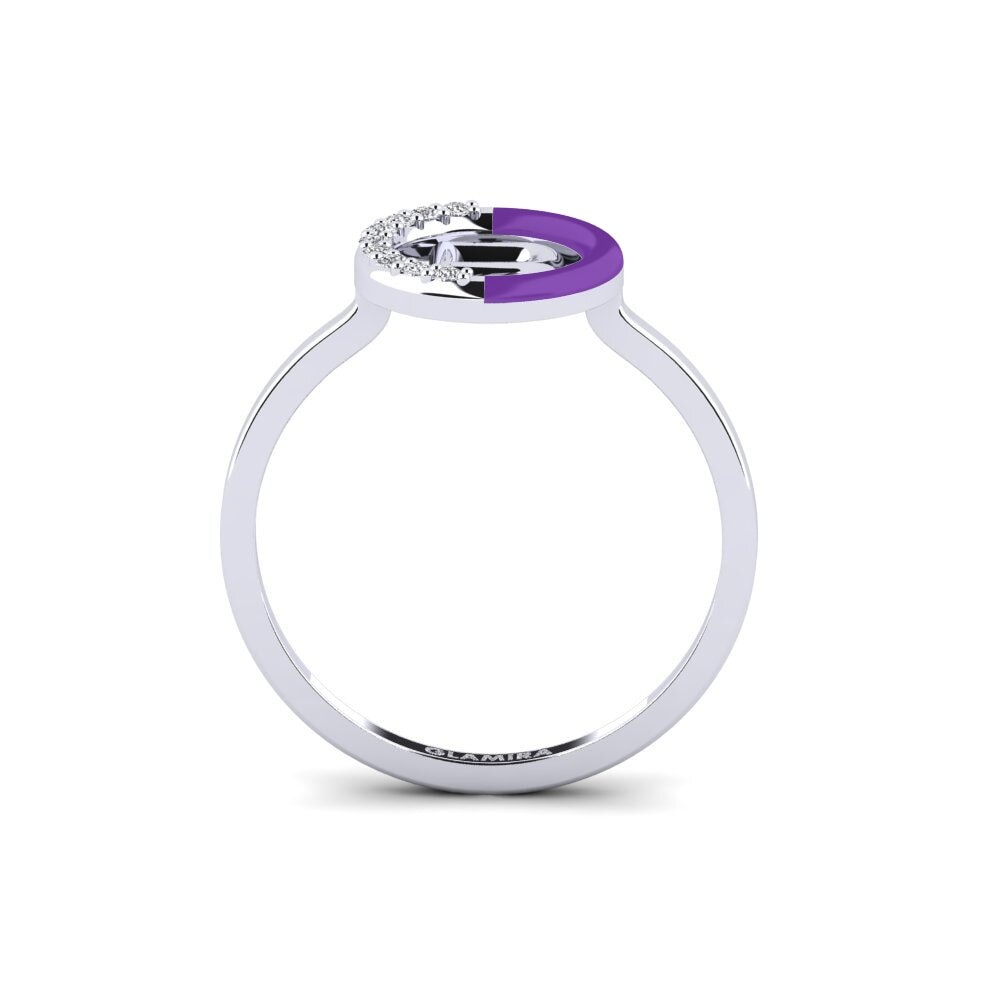 Weiß-Silber Ring Lemnos - B