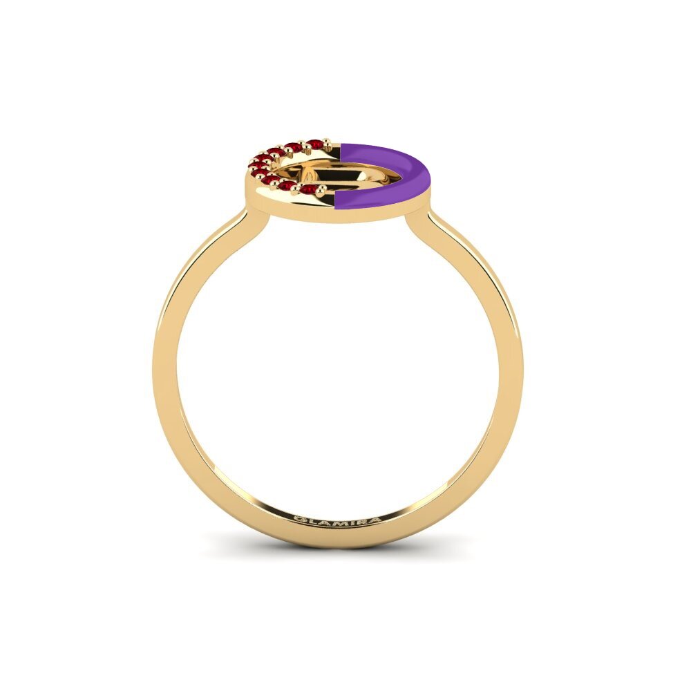 Roter Zirkonia Ring Lemnos - B