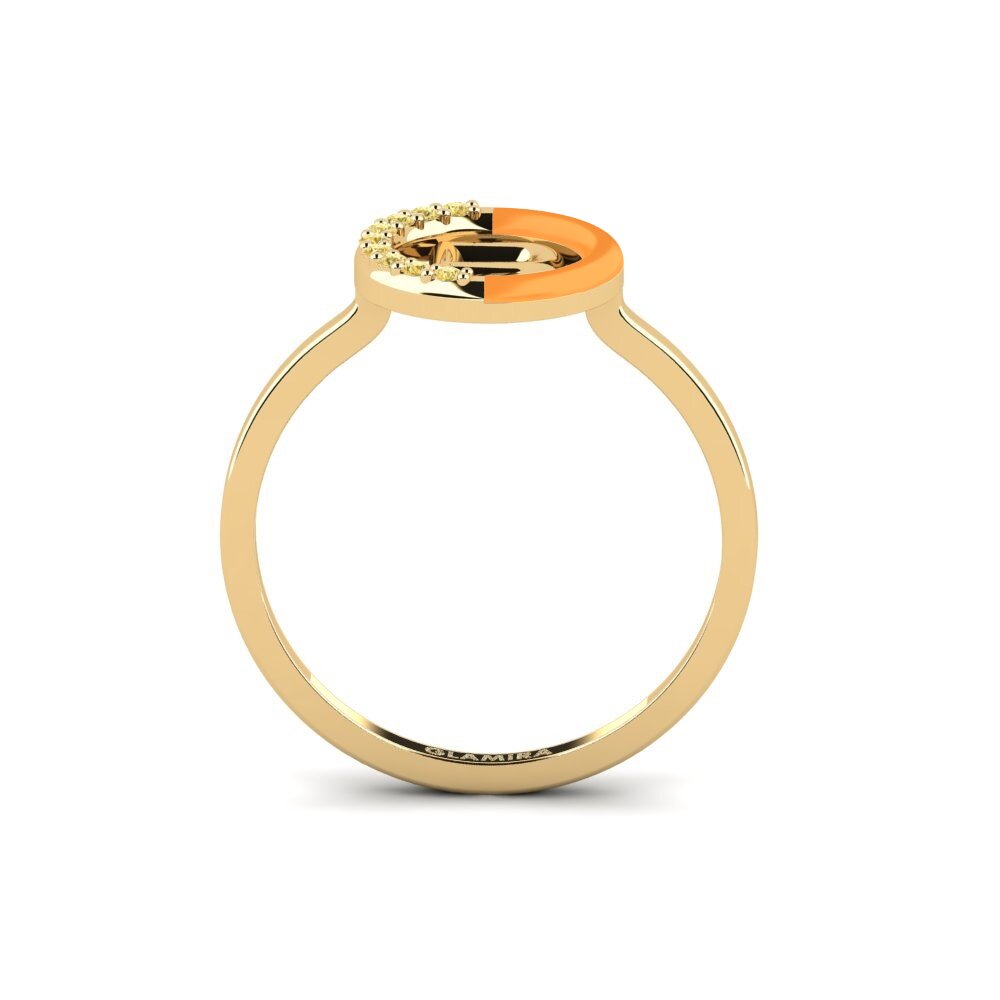 Gelber Diamant Ring Lemnos - B