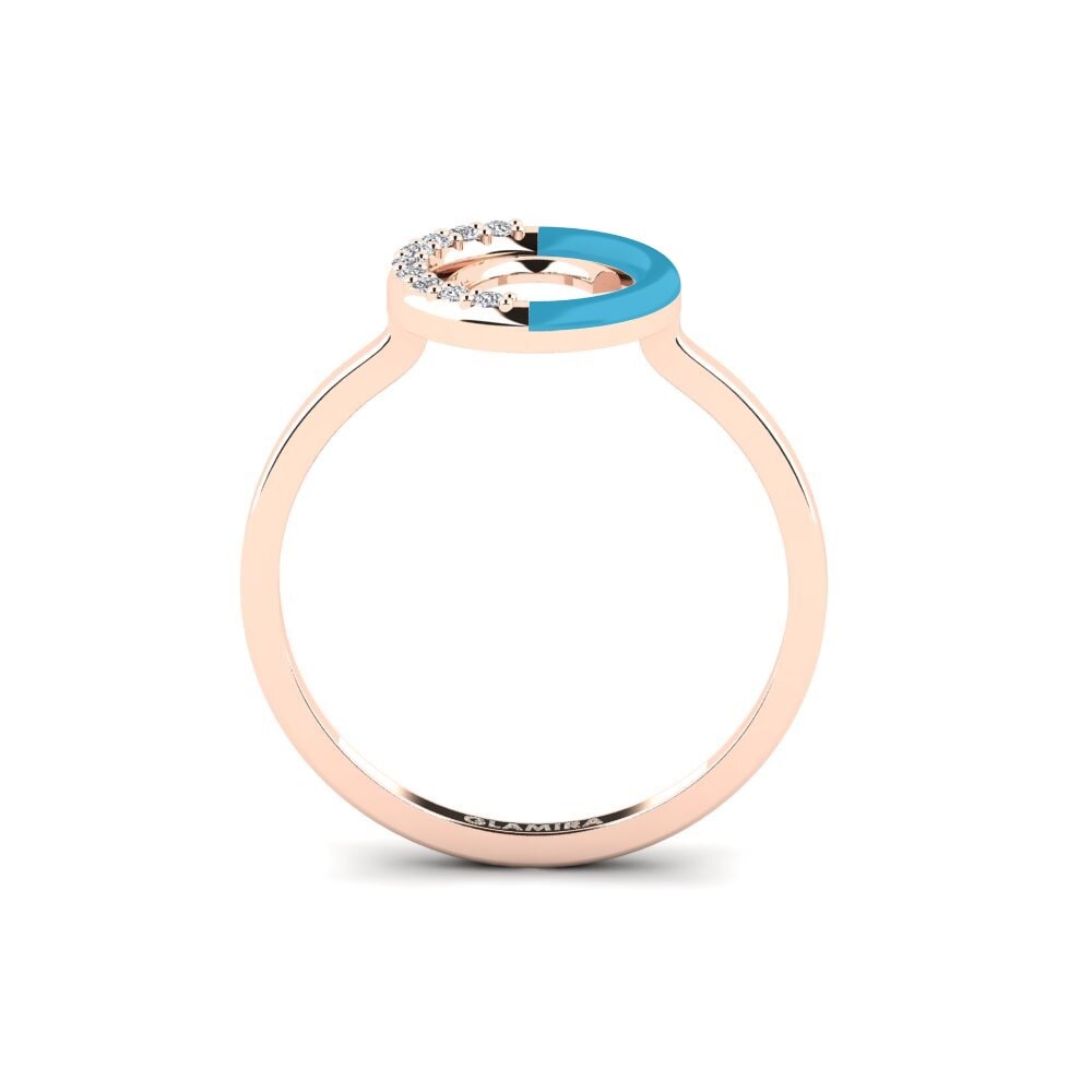 14ct Rose Gold Ring Lemnos - C