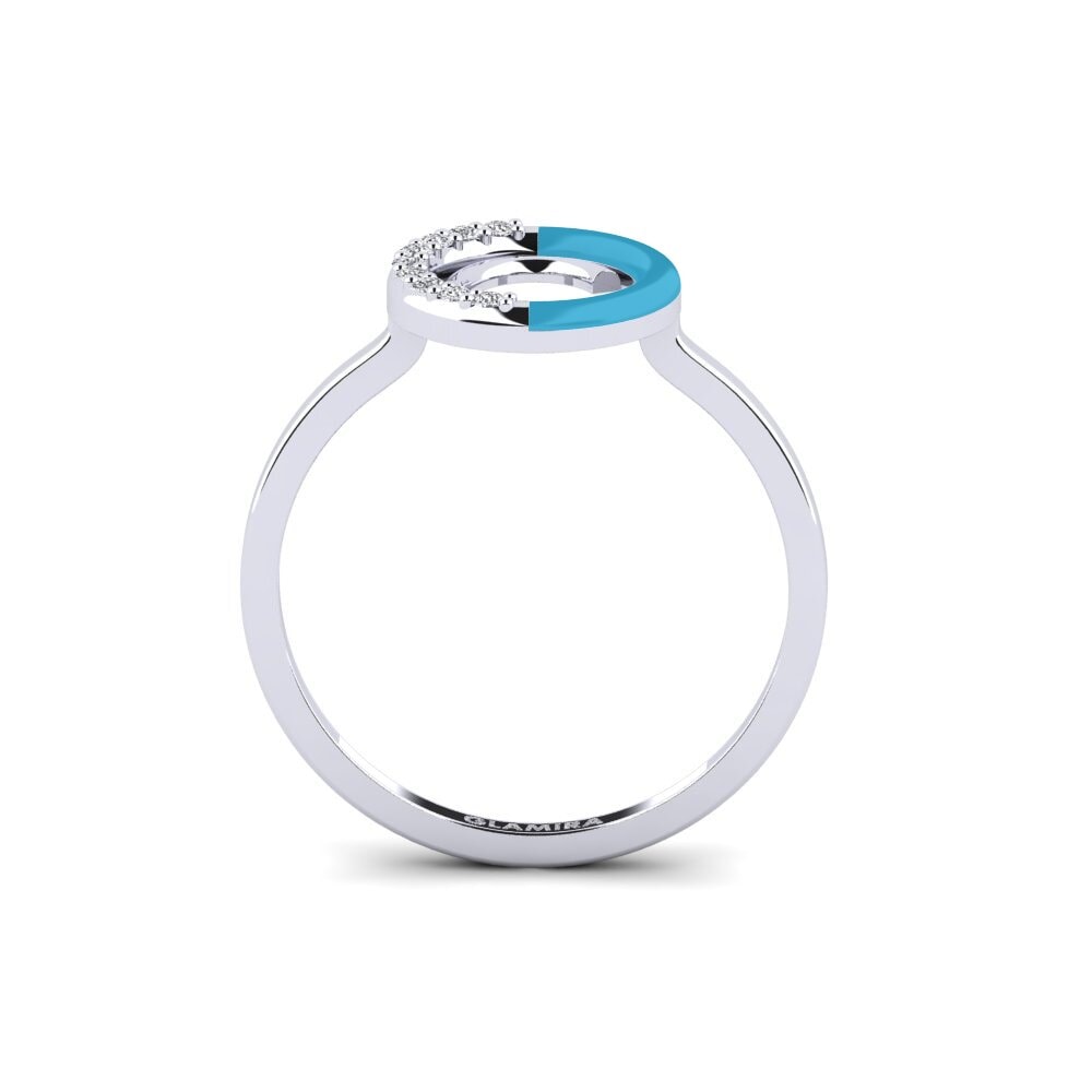 14ct White Gold Ring Lemnos - C