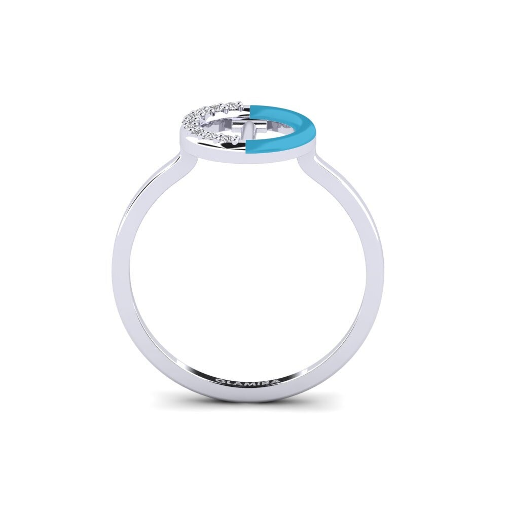 14ct White Gold Ring Lemnos - I