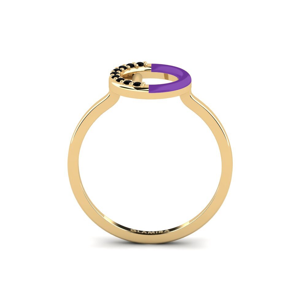 Schwarzer Diamant Ring Lemnos - L