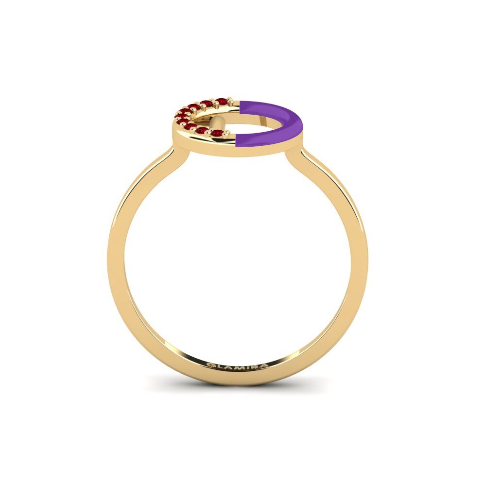 Roter Zirkonia Ring Lemnos - L
