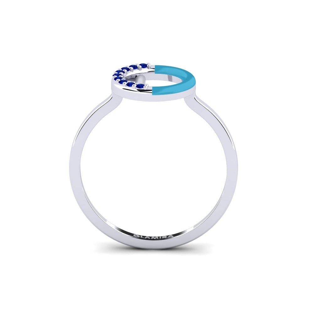 Palladium 950 Saphir Ring Lemnos - L