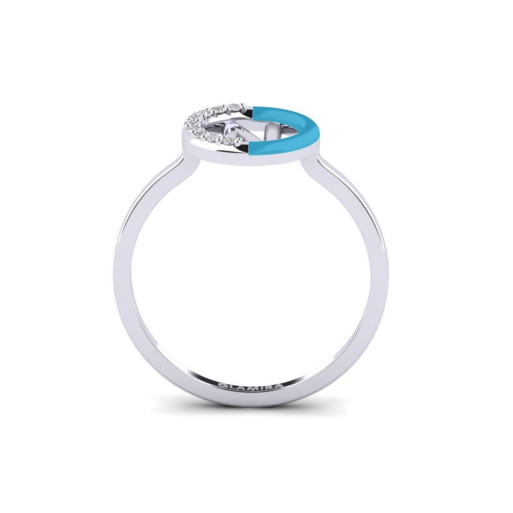 14ct White Gold Ring Lemnos - N