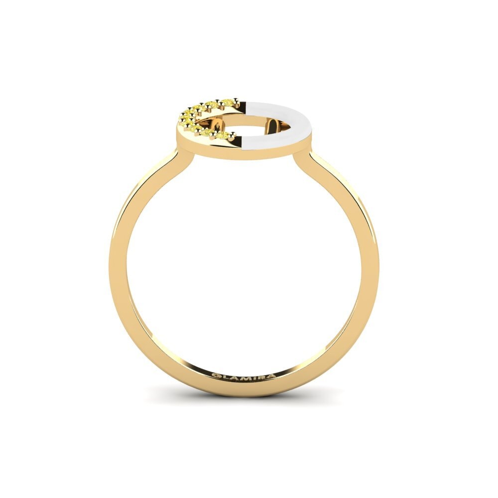 Gelber Saphir Ring Lemnos - U