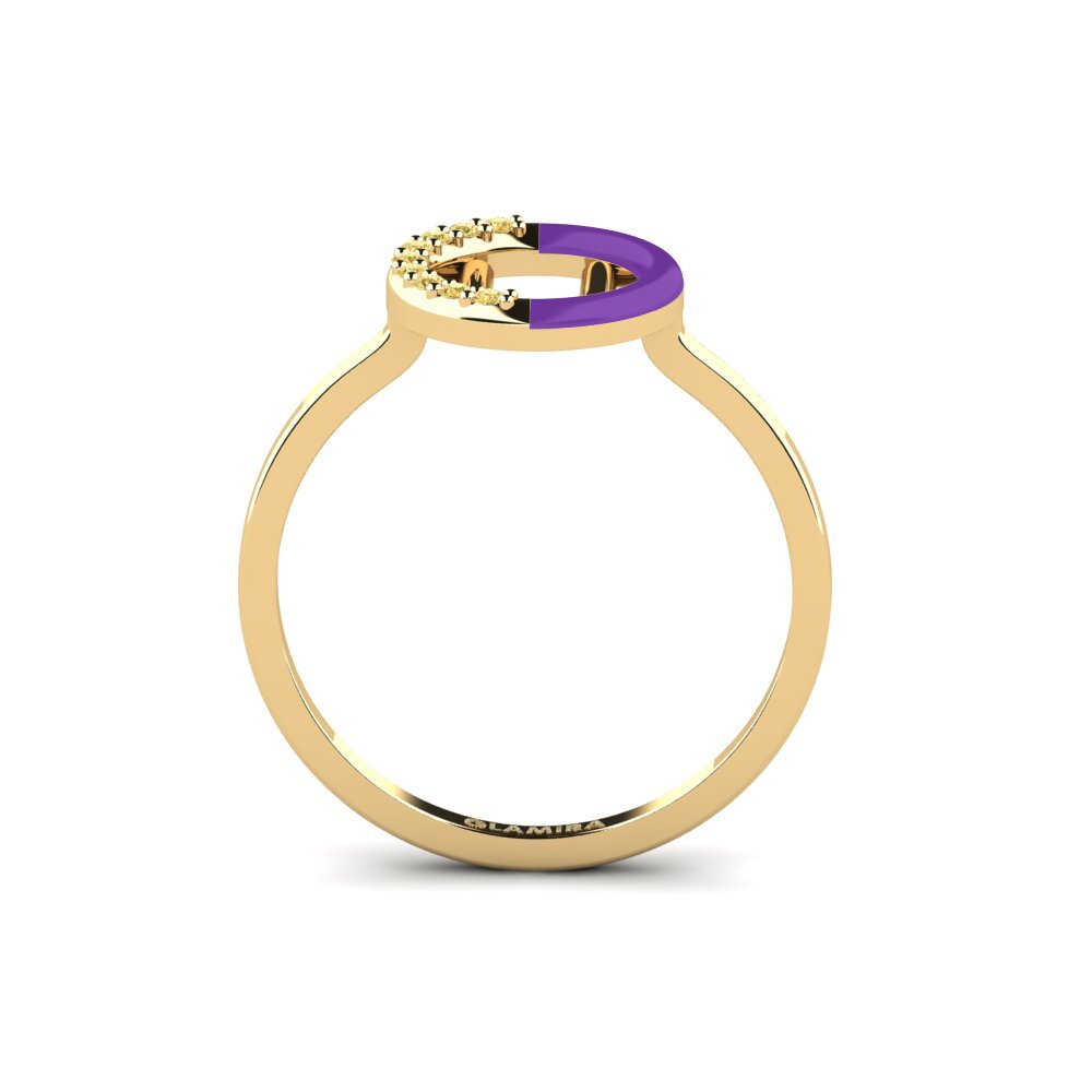 Yellow Diamond Ring Lemnos - U