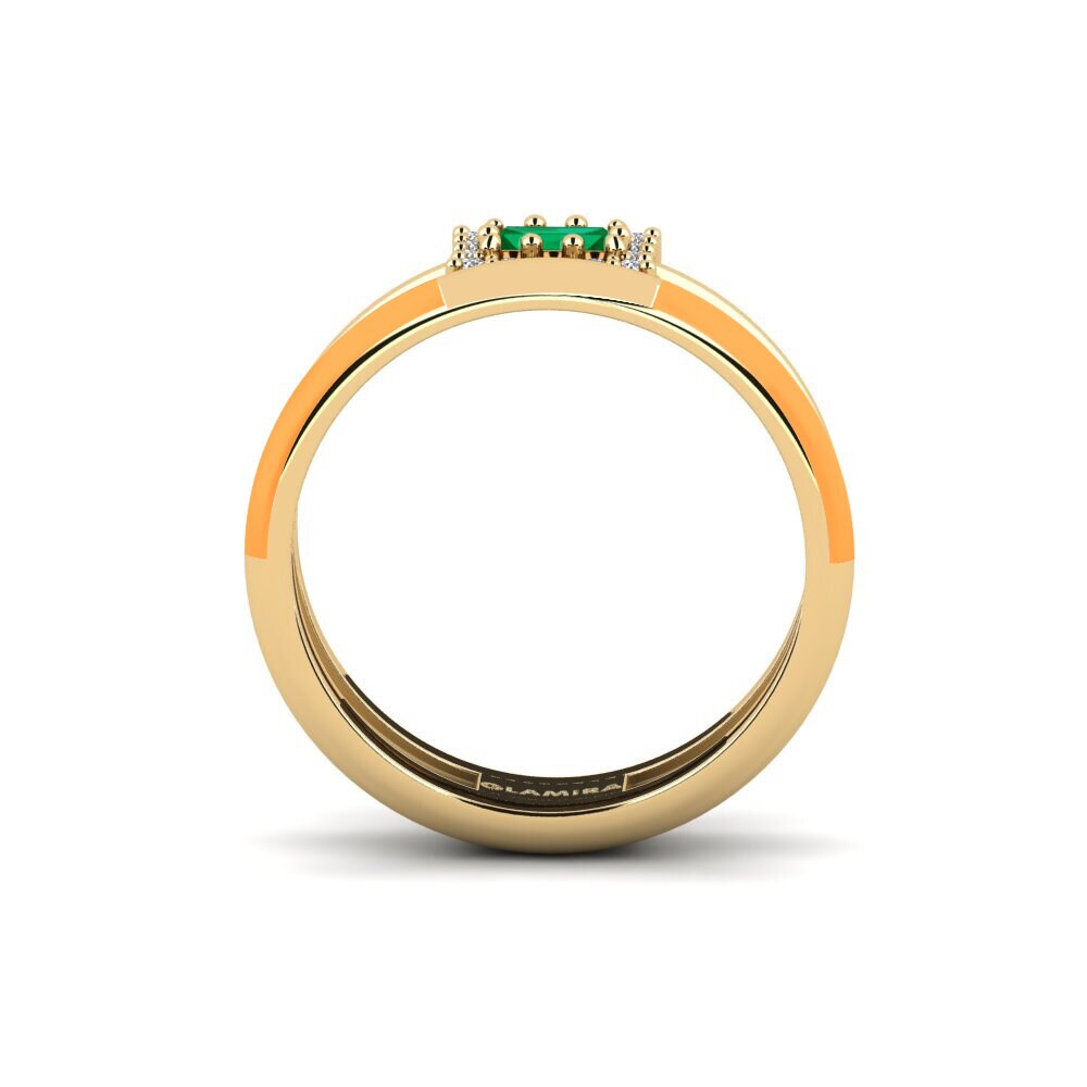 Zircone Vert Bague Meriden