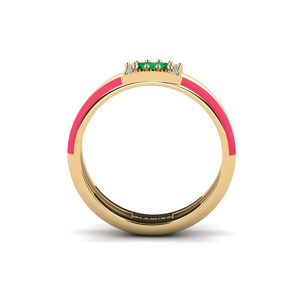 Zircone Vert Bague Meriden