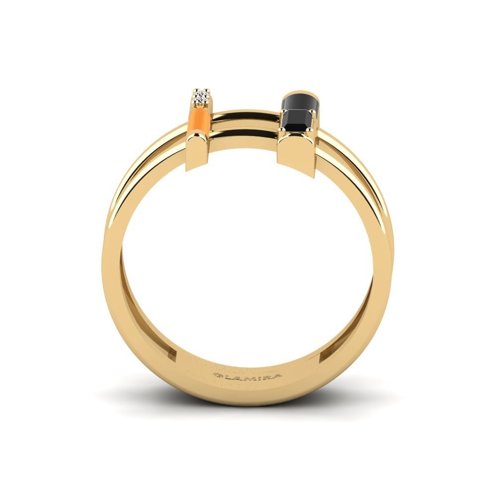 Schwarzer Onyx Ring Milos