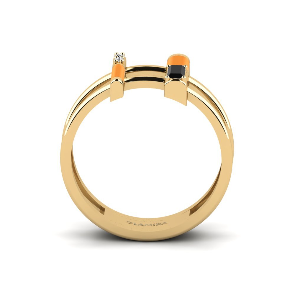 Schwarzer Onyx Ring Milos