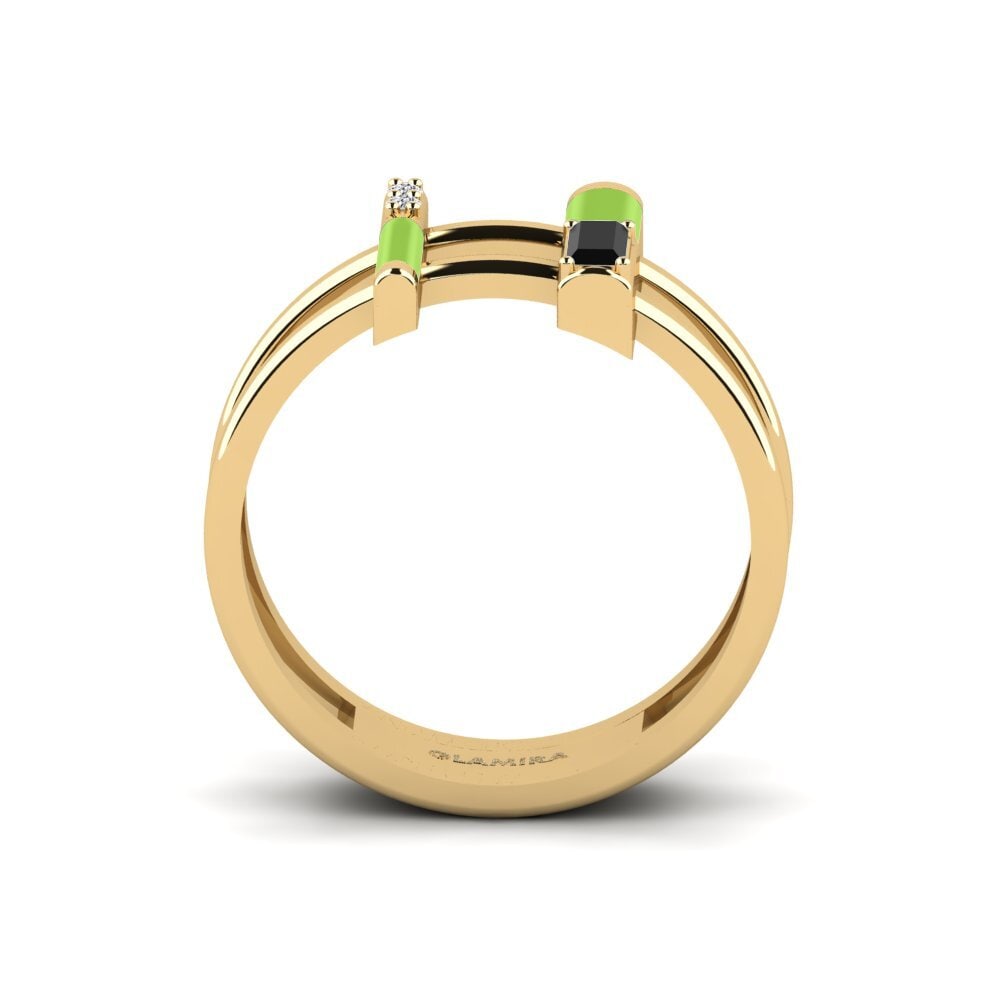 Schwarzer Diamant Ring Milos