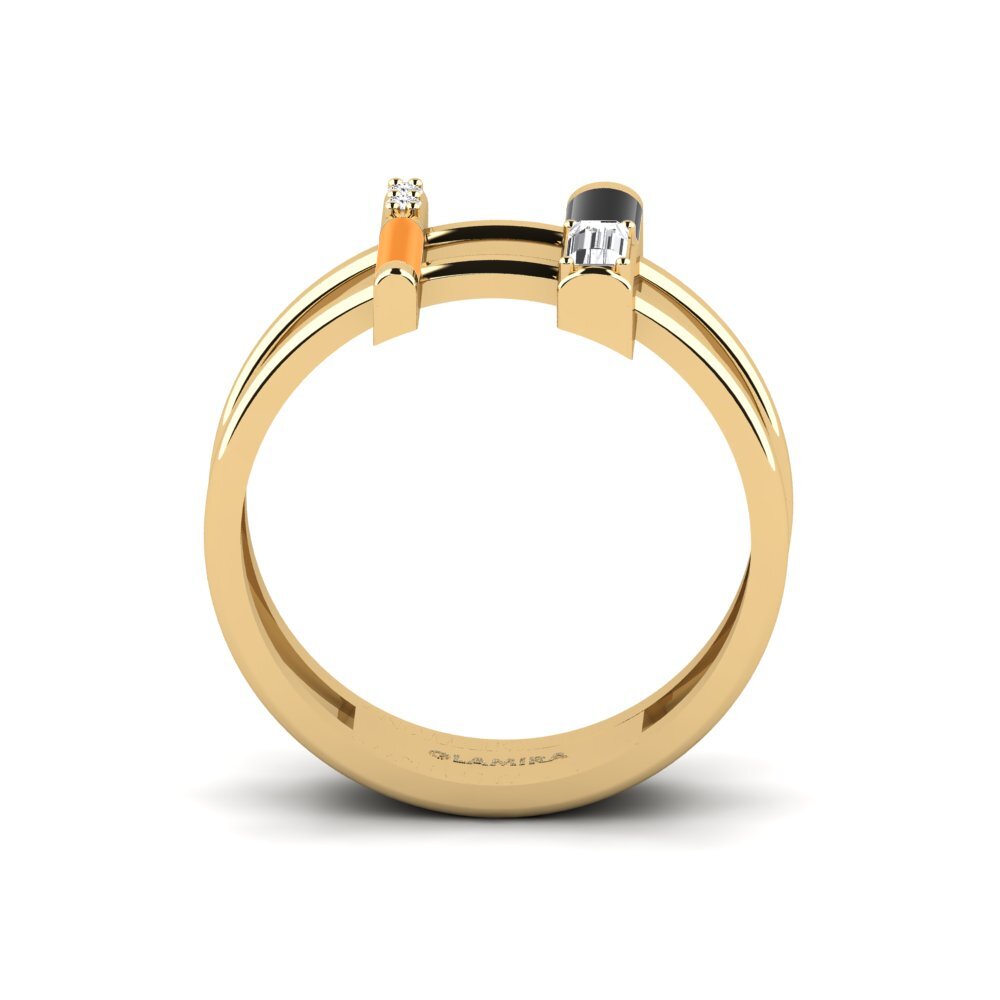 Weißer Saphir Ring Milos