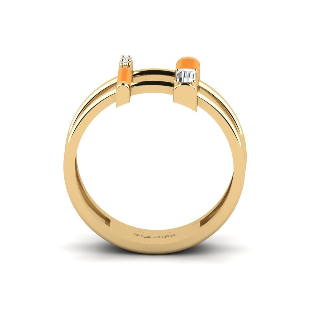 Weißer Saphir Ring Milos
